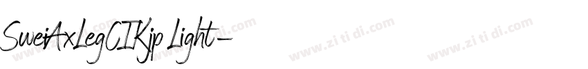 SweiAxLegCIKjp Light字体转换